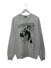 チャリアンドコー CHARI&CO スウェット トレーナー M カットソー 裏起毛 プリント グレー トップスのサムネイル