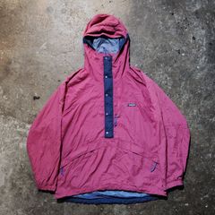 NAPAPIJRI ムラ染め加工 ラムレザー アノラックパーカー ジャケット 紫