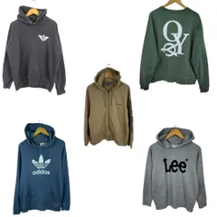 古着まとめ売り 5着セット メンズ スウェット パーカー Eddie Bauer adidas Originals Lee トレーナー ストリート