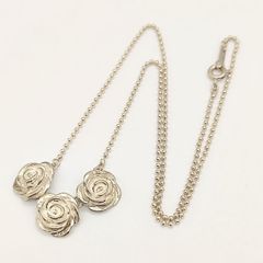[Excellent Condition] KENZO Vintage Rose Necklace, Silver 925, 8.0g