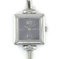 グッチ GUCCI 腕時計 バングルウォッチ 1900L スクエア サンレイ グレー文字盤 SS クオーツアナログ 【中古】のサムネイル