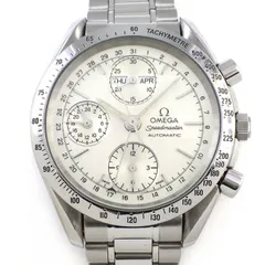 オメガ OMEGA 腕時計 スピードマスター デイデイト 1994 3521.30.00 トリプルカレンダー クロノグラフ タキメーター スモールセコンド 夜光針 シルバー文字盤 SS 自動巻き 【中古】のサムネイル