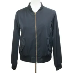 グリーンレーベルリラクシング ユナイテッドアローズ green label relaxing コンパクトストレッチ MA-1 ブルゾン ジャケット ジップアップ 38 M相当 黒 ブラック 3625-105-1060 /X