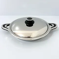 希少 Lagostina DIETETICA ラゴスティーナ すき焼き鍋 28cm パエリアパン 両手鍋 浅鍋 イタリア製 ステンレスのサムネイル
