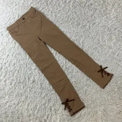 ○アイテム axes femme（アクシーズファム) 裾レースアップレギンスパンツ 裾レースアップレギパン ガーリー かわいい系 レディースMサイズのサムネイル