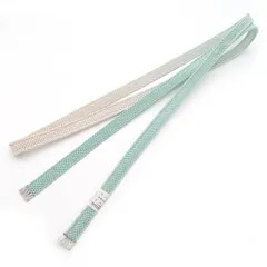 【訳あり】夏物 帯締め 四分紐 正絹 絹100% 日本製 ぼかし Mサイズ M寸 単品 新品 水色 白 夏物帯締め z940