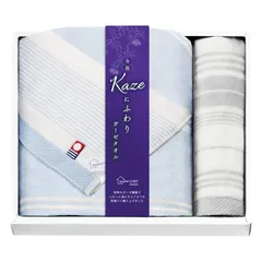 春の贈り物便り バスタオル&ハンドタオル 今治 Kaze にふわり バスタオル:60×110cm、ハンドタオル:34×25cm