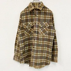 LAIDBACK　長袖ネルシャツ　チェック柄　マルチカラー　古着