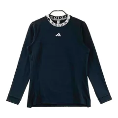 サイズ：M ADIDAS GOLF アディダスゴルフ HY0924 モックネック 長袖Tシャツ  ブラック系 [240101649532] ゴルフウェア レディース ストスト