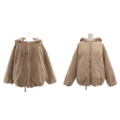ワンアフター アナザー ナイスクラップ one after another NICE CLAUP リバーシブル ジャケット ボア キルティング F 茶 ブラウン フード付き 長袖 フェイクファー /NU ■ECF004のサムネイル