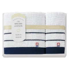春の贈り物便り フェイスタオル&ウォッシュタオル 今治 フェイスタオル:34×75cm、ウォッシュタオル:34×34cm