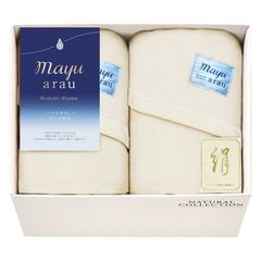 未使用品 京都西川 ローズ 夜着 夜着毛布 ウール カシミヤ かいまき