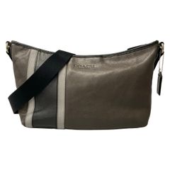 COACH(コーチ) ショルダーバッグ - F71436 ダークブラウン×黒×グレー レザー COACH(コーチ) ショルダーバッグ - F71436 ダークブラウン×黒×グレー