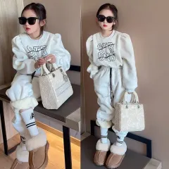 キッズ 起毛 セットアップ 女の子 冬 セットアップ キッズ 起毛 スウェット 暖かい ズボン