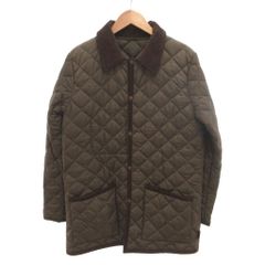 Barbour バブアー キルティング コーデュロイ襟 英国製 オリーブ 