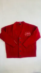 Tommy Hilfiger レッド ケーブル ニット カーディガン