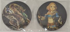 닌텐도 젤다의 전설 Tears of the Kingdom 애니메이트 특전 캔 배지 2개 세트(76mm) 링크 & 젤다
