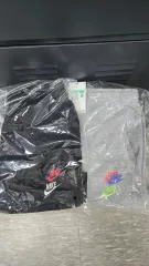 ナイキ NSW スウッシュ トレーナー ハーフパンツ ブラック/グレー