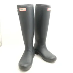 HUNTER ハンター レインブーツ 39 25cm相当 長靴 ロング ダークグレー レディース AD1773 