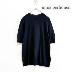 mina perhonen ミナペルホネン brume 半袖 ニット - メルカリ
