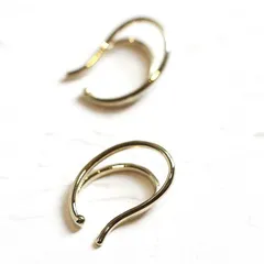 【在庫セール】ALOHAMONI (アロハモニ) イヤーカフ 2連 ゴールド ダブルライン イヤカフ 軟骨 フープ イヤークリップ 重ね付け 片耳 両耳 2個セット レディース 韓国 オルチャン