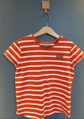 トミーヒルフィガー キッズ ストライプ 半袖 Tシャツ 10Y / 140