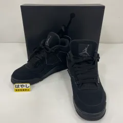 07w1603★ NIKE AIR JORDAN 4 “BLACK CAT” ナイキ エアジョーダン4 ブラックキャット 28cm CU1110-010【中古品】のサムネイル