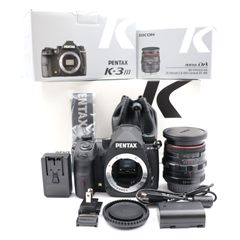 ■ 셔터 수 247 장! 신품 동일 ■ PENTAX K-3 Mark III 20-40mmLTDWR 렌즈 키트 블랙 APS-C 디지털 SLR 카메라 펜탁스