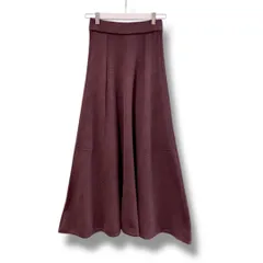 STUDIOUS ステュディオス WRAPINKNOT 別注CASHMERE FLARE LONGSKIPT 定価¥27500- ウール カシミヤ混 フレア ウエストゴム WIN/BGNカラー サイズ0 レディース 冬 ゴーゴー古着久喜倉庫店 草3958のサムネイル