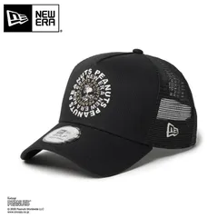 ニューエラ ゴルフ 9FORTY A-Frame トラッカー Vintage PEANUTS ピーナッツ GOLF Circle ロゴ ブラック 日本正規品 14865323 NEW ERA