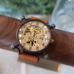 手巻機械式 ST36 ベーススケルトン ZEROO激似スモールセコンド 夜光針