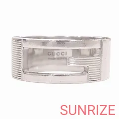 Ag925 GUCCI グッチ Gロゴ リング【K1436】