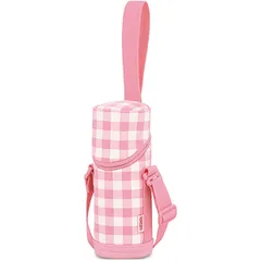 サーモス(THERMOS) マイボトルポーチ ストラップ付き ピンクチェック 350-400ml用 APG-350 P-CHAR