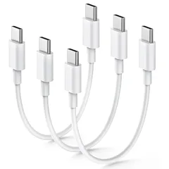 【新品】 USB Type-C to C ケーブル 短い【20cm/3本セット】 PD対応 60W 急速充電＆データ転送 タイプｃ急速充電ケーブル 高耐久 断線を防ぎ 持ち運びに便利 iPhone 16/15シリーズ、iPad Pro/Air、Galaxy 0