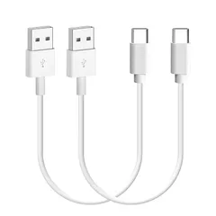 【新品】 USB Type C ケーブル 0.5m 短い 2本セット【3A出力で超急速充電 USB2.0準拠品 】LpoieJun タイプC (USB A to USB C)ケーブル 高耐久TPE素材 スマートフォン/タブレット/ゲーム機のタイプｃ機種に対 1