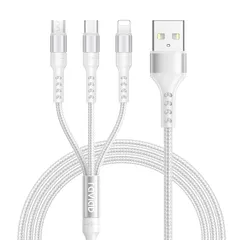 【新品】 RAVIAD 3in1 充電ケーブル USB ケーブル 3A 急速充電 充電コード USB Type C ケーブル Micro USB ケーブル Phone 充電ケーブル 3台同時給電可能 Phone Android タイプC Galaxy Ki 0