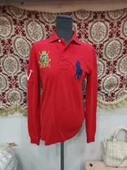 ポロ ラルフローレン ラグビー ビックポニー カラ 長袖Tシャツ ロングスリーブ