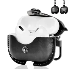 【即日発送】ケース レザー 第1世代/ 第2世代 Pro /第3世代 イタリアンレザー 対応 AirPods Pro 1/2（2023/2022/2019） 高級本革 AirPods ケース PUレザー 全面保護 フロントLEDライトが隠れない ワイヤレス充電