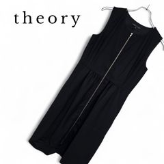 Theory セオリーノースリーブワンピースブラック サイズ4（L相当）裏地