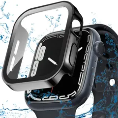 【人気商品】49mm対応 Ultra2/Ultra 光沢のブラック Watch Watch Apple Apple 3D直角エッジデザイン 防水ケース 水泳・スポーツ専用 バンド IP68完全防水 対応 ケース ケース Ultra Ultra2/AppleWa