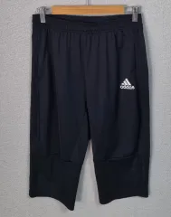 M (95) adidas ブラック 3/4 ハーフパンツ