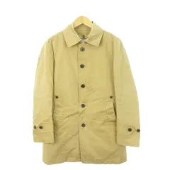 エディフィス EDIFICE ステンカラーコート キルティングライナー付き コットン 44 S ベージュ /AH23 ■GY43