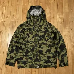 GORE TEX スノボジャケット Lサイズ a bathing ape BAPE hoodie snowboard jacket エイプ ベイプ アベイシングエイプ 1st camo green yz51のサムネイル