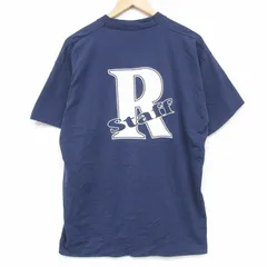 XL/古着 フルーツオブザルーム 半袖 ビンテージ Tシャツ メンズ 90年代 90s R 大きいサイズ クルーネック USA製 紺 26mar30