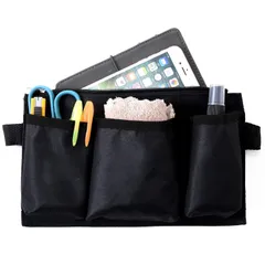 【即日発送】仕事用 ナースポーチ エプロンバッグ (ブラックorレッド) 仕事用ウエストポーチ 「 看護師 美容師 ガーデニング 用に ウエストポーチ 【demi-to】