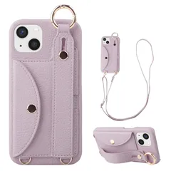 【即日発送】ケース あいほん13 ケース ケース mini mini 女性 ケース 縄掛け 携帯 13ミニ アイフォン カバー カード収納 片手操作 背面 リング付き スタンド機能 可愛い PU皮革カバー ハンドヘルド機能 ミニ 落ち着いた ミニ あいふぉん1