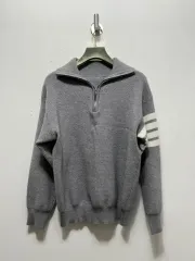 レディース ハーフジップ ニット