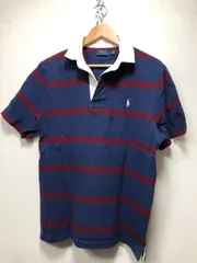 504022 POLO RALPH LAUREN 半袖 ボーダー ラガーシャツ M ポロシャツ ポロ ラルフローレン