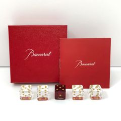 希少 Baccarat バカラ ダイス サイコロ 5個 レッド クリア - メルカリ