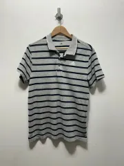 アディダス ストライプ 半袖 ポロTシャツ 105サイズ